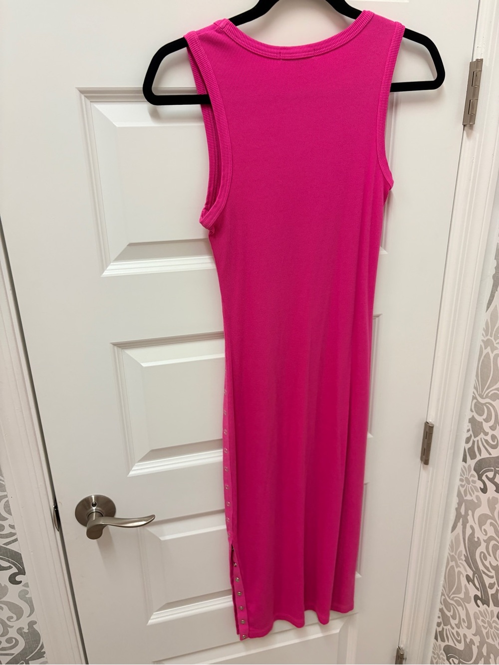 Sundry Ribbed Hot Pink Tank Top - Picture 2 of 4